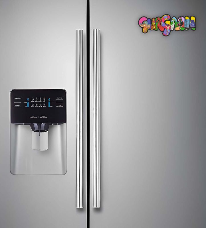 Indian State Theme Wooden Fridge Magnet  Magnet for Home Office Kitchen Refrigerator Door Stylish Decor Souvenir Gift  Indoor Decorative Gift Item (Gurgaon Fridge Magnet)